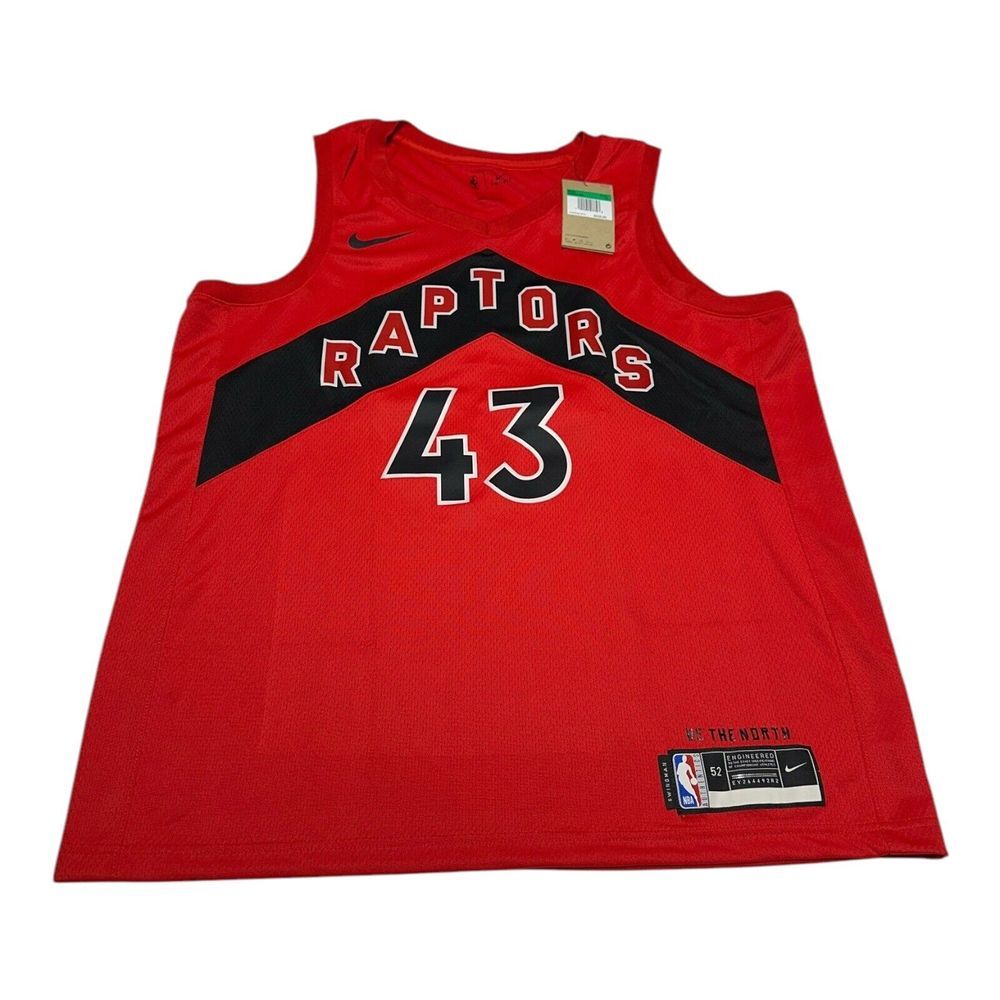 Nike Pascal Siakiam Toronto Raptors Swingman Jersey Mens Size 52 XL Red Icon NBA